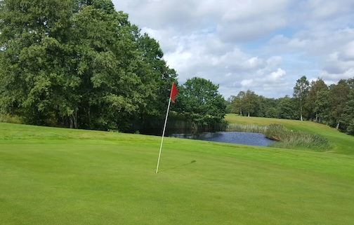Greenflagga på Mellerud golfklubb